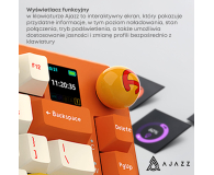 Ajazz AK820 MAX Avocado Switch Orange White RGB z ekranem - 1536369 - zdjęcie 10